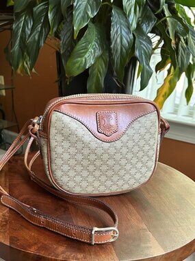 CELINE Macadam Crossbody Shoulder Bag, Taupe British Tan